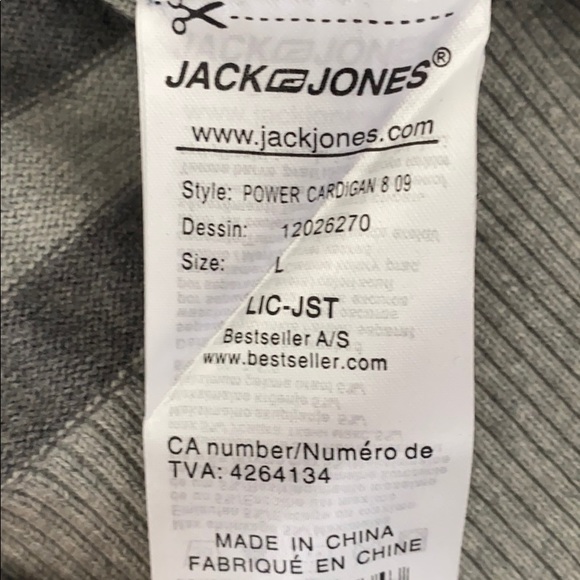 Jack and Jones grey cardigan - Picture 7 of 8
